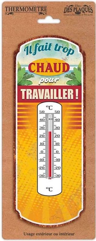 thermometre il fait trop chaud